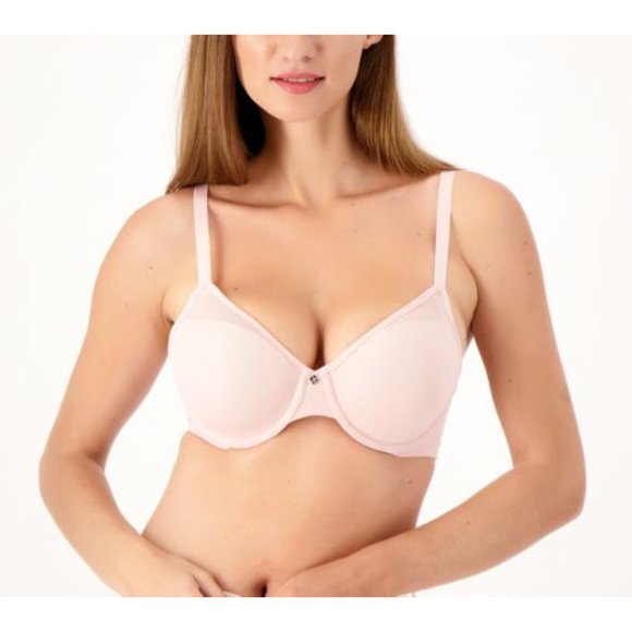 Breezies  Pale Blush Mesh Illusions Contour Underwire Bra Size 36DDD - Picture 1 of 4